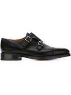 John Lobb William Monk Shoes, Men's, Size: 9.5, Black, Calf Leather/leather