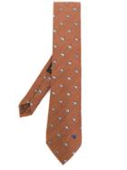 Etro Polar Bear Pattern Tie - Brown