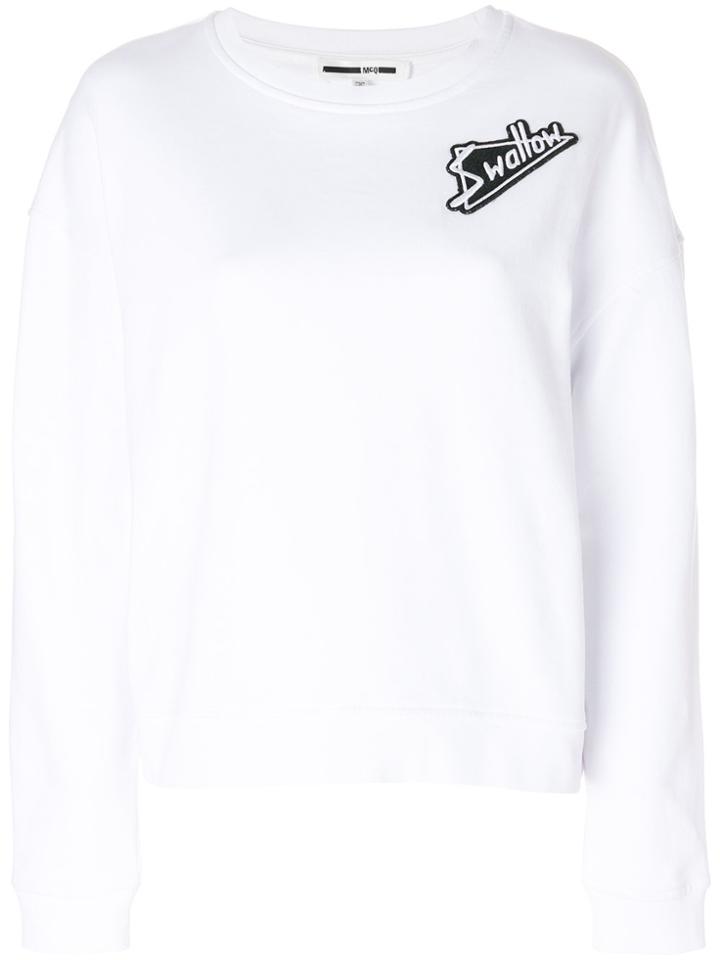 Mcq Alexander Mcqueen Embroidered Patch Detail Sweatshirt - White