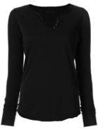 Zadig & Voltaire Long Sleeved T-shirt - Black