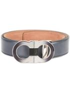Salvatore Ferragamo 'gancini' Belt, Men's, Size: 105, Grey, Calf Leather
