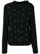 Red Valentino Pearl-effect Sweater - Black