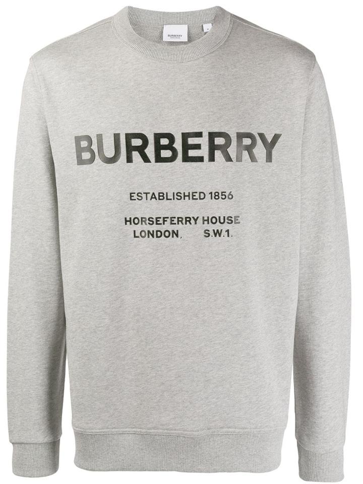 Burberry Horseferry Print Cotton Sweatshirt - Grey