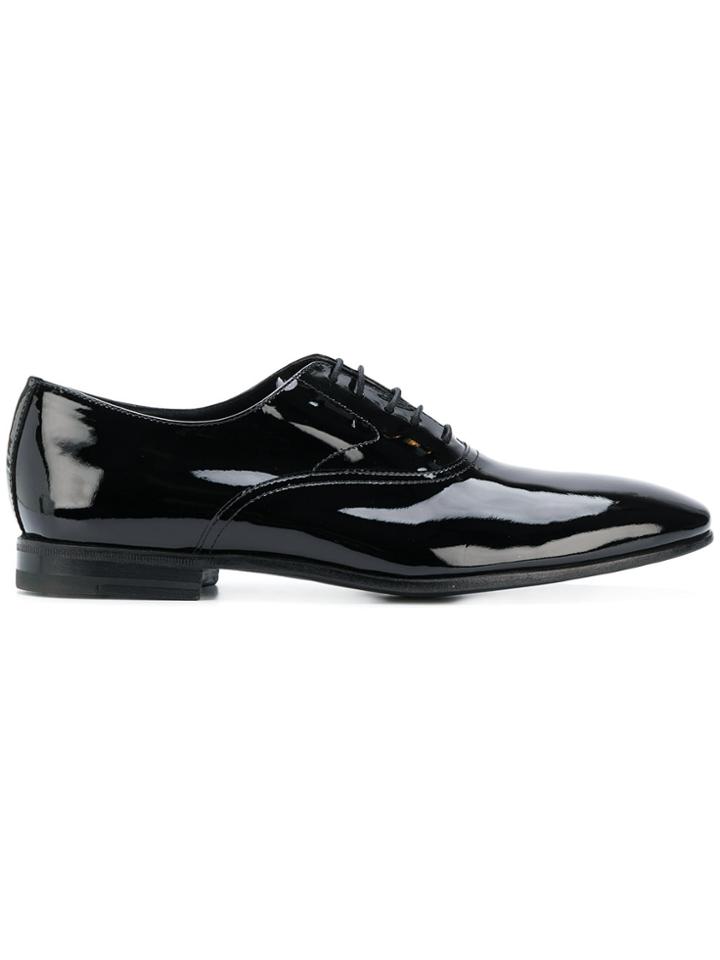Al Duca D'aosta 1902 Slick Lace-up Derby Shoes - Black