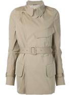 Maison Margiela Belted Trench Coat, Women's, Size: 40, Nude/neutrals, Cotton/polyester