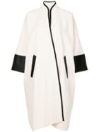 Layeur Oversize Single Breasted Coat - Nude & Neutrals