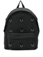 Raf Simons X Eastpack Ring Embellished Backpack - Black