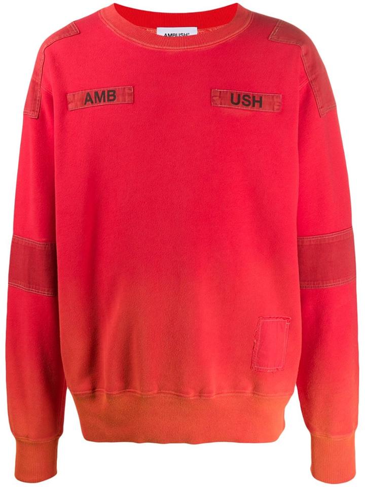 Ambush Stitched Logo Sweatshirt - Orange