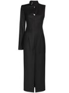 Matériel One Shoulder Open Back Dress - Black