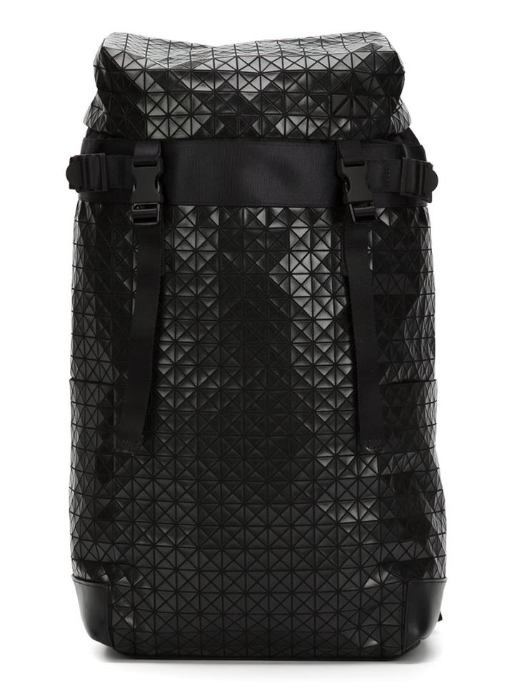 Bao Bao Issey Miyake Bao Bao Issey Miyake Backpack, Black, Cotton/calf Leather/nylon/brass