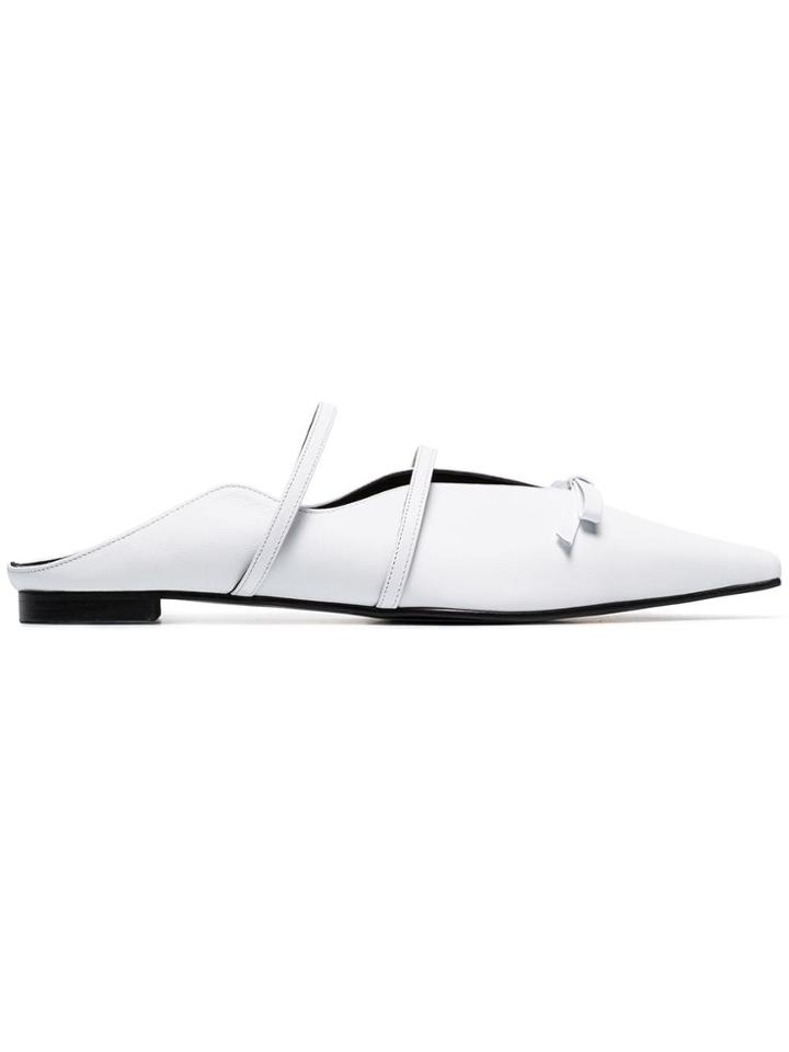 Yuul Yie Abel Bow Embellished Slipper - White