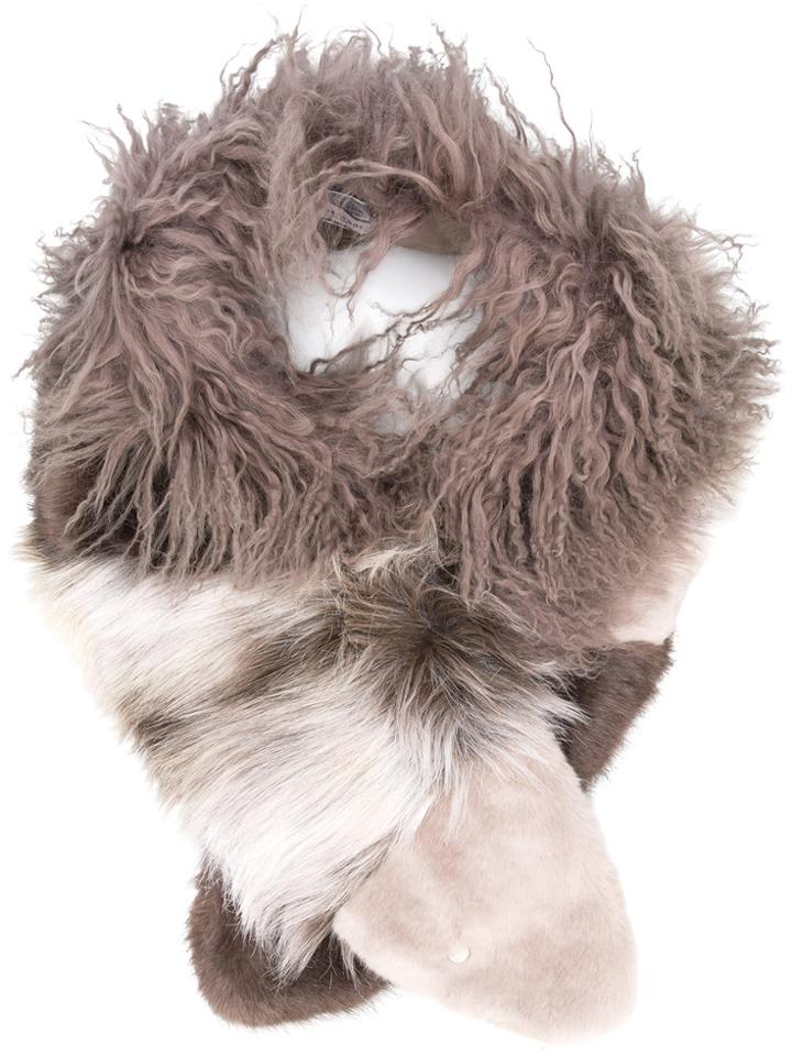Urbancode Fur Scarf - Grey