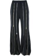 J.w.anderson Multi Zip Pants, Women's, Size: 10, Black, Silk/polyester/acetate/triacetate