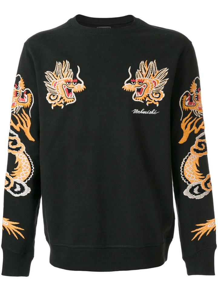 Maharishi Embroidered Sweatshirt - Black