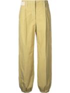 Lemaire - Flared Trousers - Women - Cotton - 38, Yellow/orange, Cotton