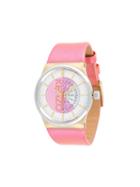 Kenzo Dix Huit Watch, Women's, Yellow/orange, Leather/steel