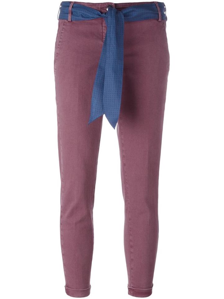 Jacob Cohen 'brigitte' Trousers, Women's, Size: 31, Pink/purple, Cotton/polyester/spandex/elastane