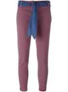 Jacob Cohen 'brigitte' Trousers, Women's, Size: 31, Pink/purple, Cotton/polyester/spandex/elastane