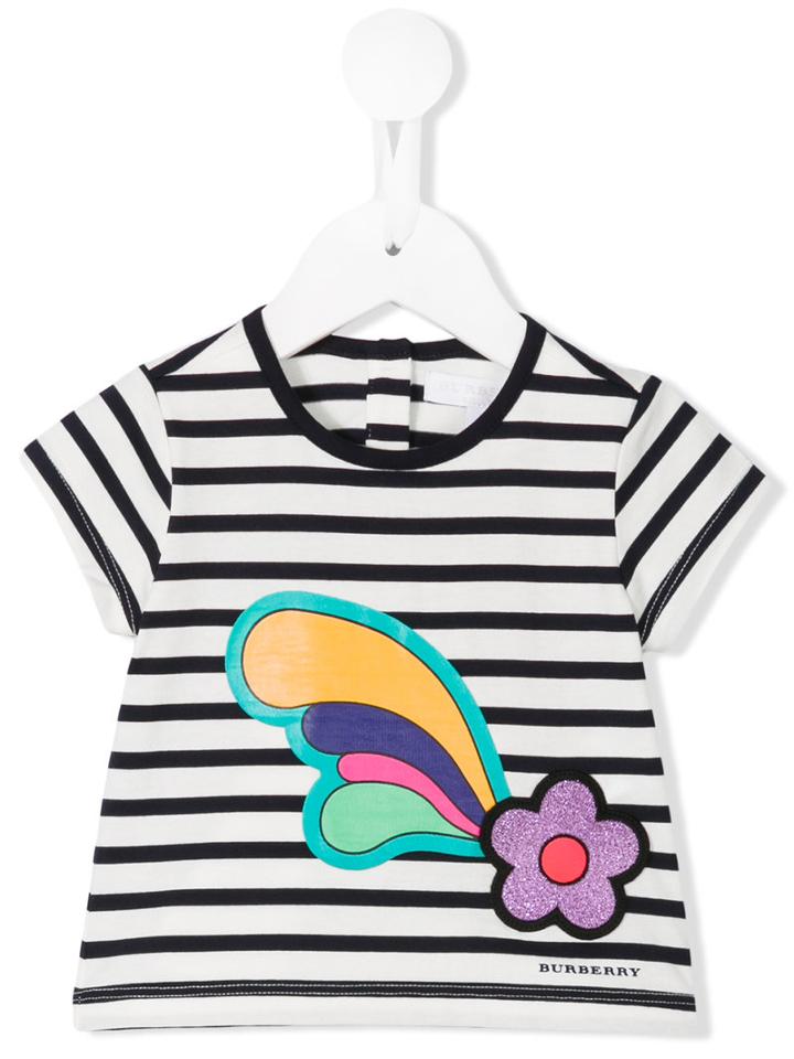 Burberry Kids - Striped T-shirt - Kids - Cotton - 36 Mth, Blue