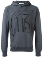 Golden Goose Deluxe Brand Logo Print Hoodie, Men's, Size: Xs, Grey, Cotton/spandex/elastane