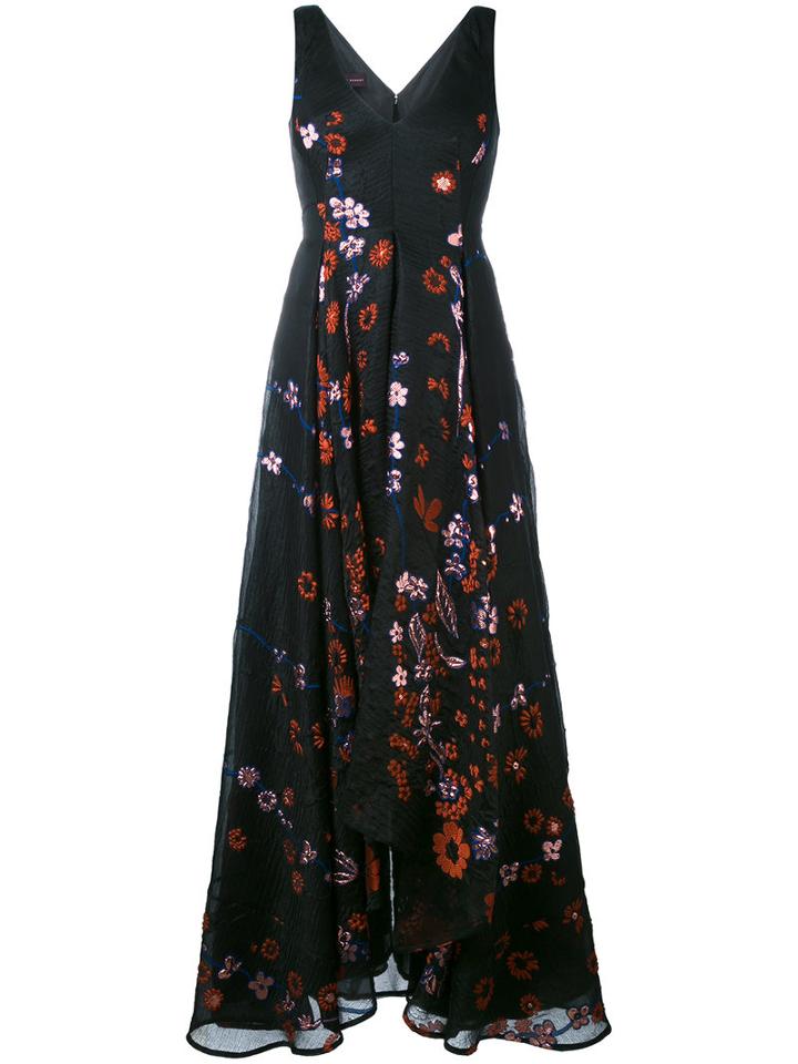 Talbot Runhof - Momentum Dress - Women - Silk/polyamide/acetate/metallized Polyester - 36, Black, Silk/polyamide/acetate/metallized Polyester