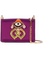 Dsquared2 - Dd Clutch Bag - Women - Cotton/leather - One Size, Pink/purple, Cotton/leather