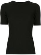 Kacey Devlin Ribbed Fit T-shirt - Black