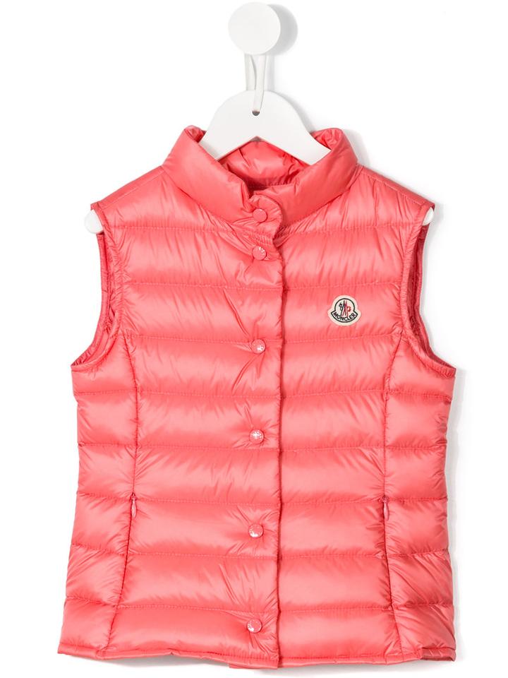 Moncler Kids Liane Padded Gilet, Girl's, Size: 8 Yrs, Pink/purple
