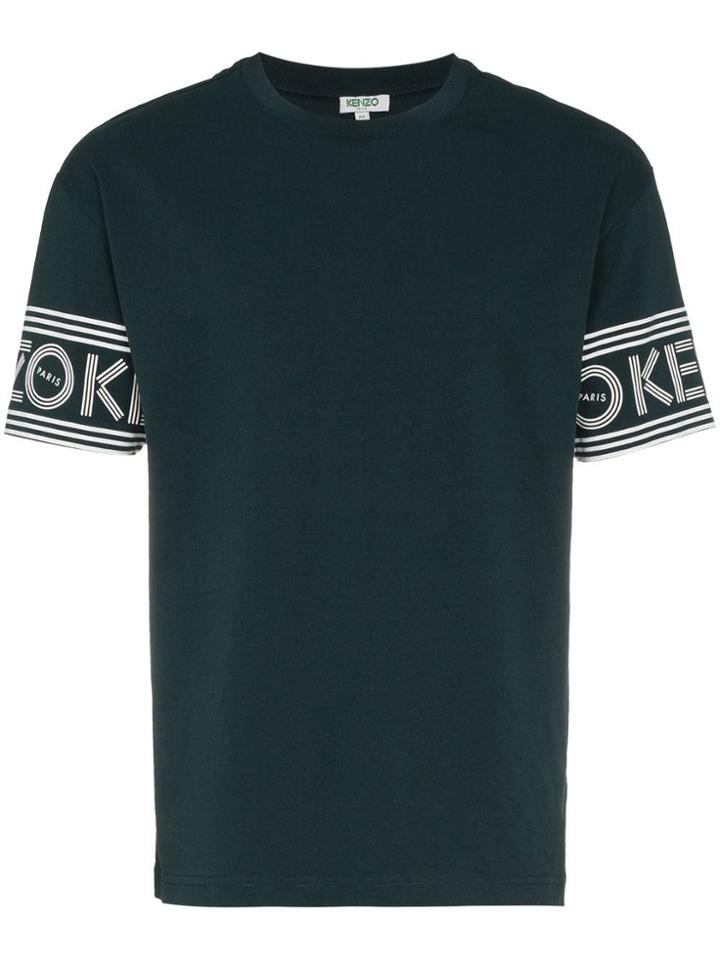 Kenzo Logo Accent Cotton T-shirt - Green