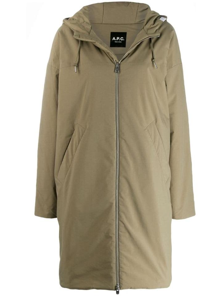 A.p.c. Hooded Coat - Green