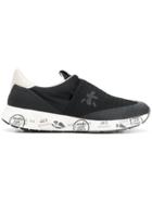 Premiata Printed Sole Sneakers - Black