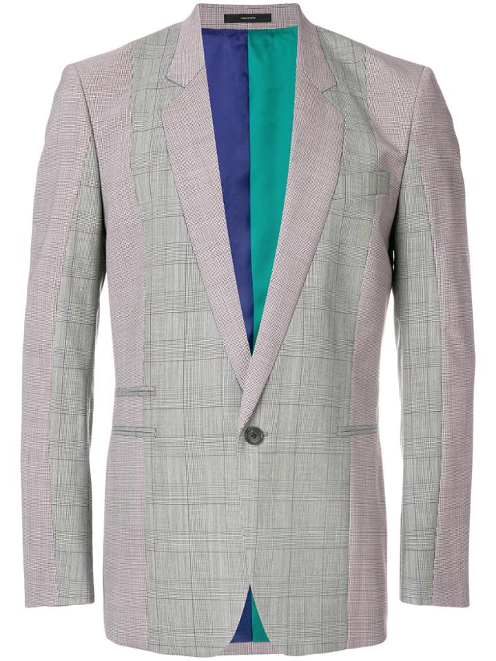 Paul Smith Check And Houndstooth Blazer - Multicolour