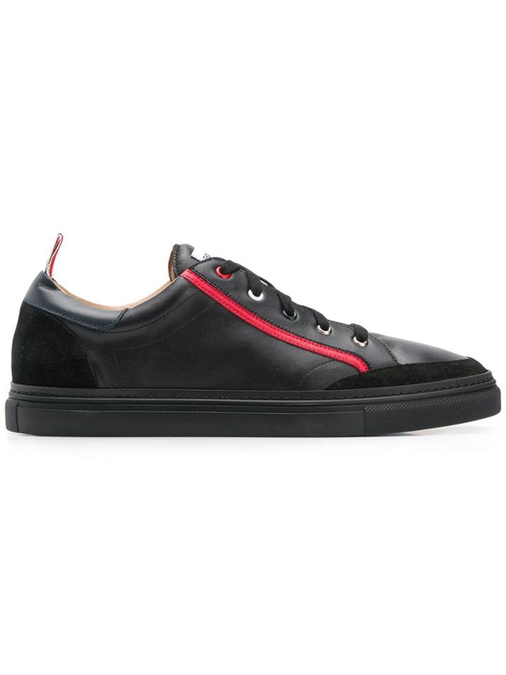 Thom Browne Calfskin Rubber Cupsole Sneaker - Black