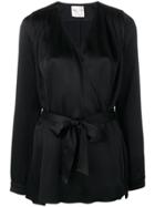 Forte Forte Satin Belted Jacket - Black