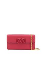 Valentino Valentino Garavani Vsling Wallet On Chain - Red