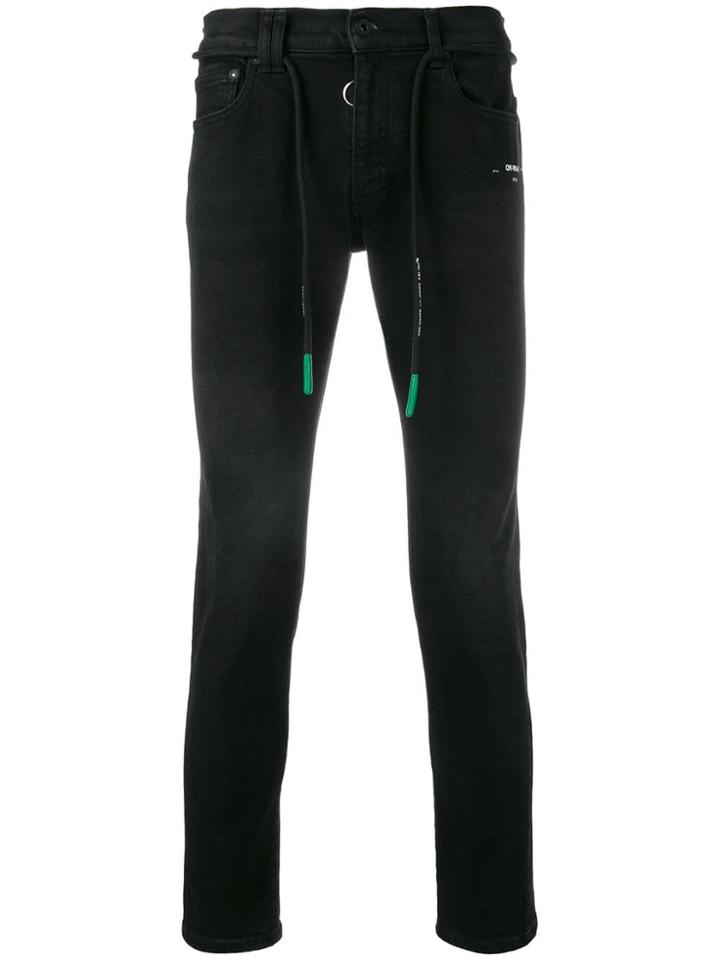 Off-white Low Rise Skinny Jeans - Black
