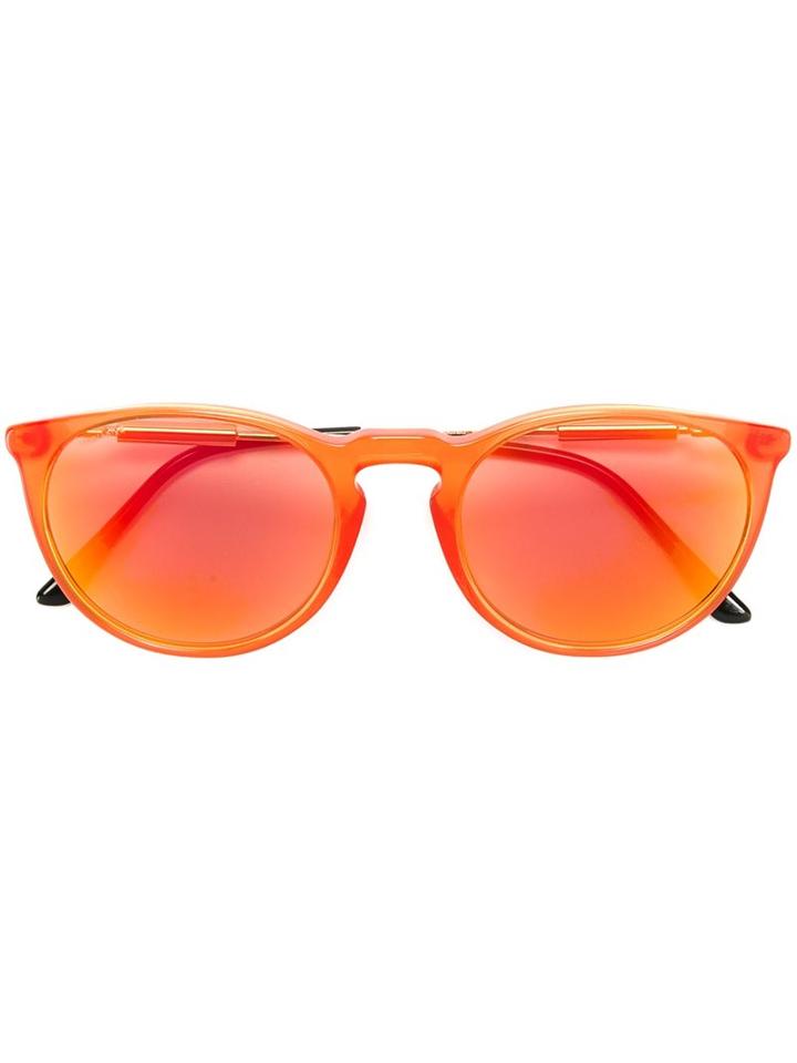 Versace 'pop Chic' Round Sunglasses, Men's, Black, Acetate