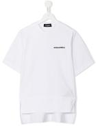 Dsquared2 Kids Logo Print T-shirt, Boy's, Size: 6 Yrs, White
