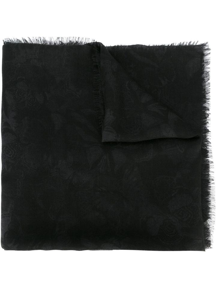 Valentino 'camubutterfly' Scarf - Black