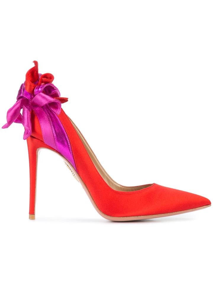 Aquazzura Fire 105 Pumps - Red
