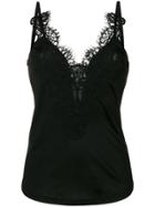 Givenchy Lace Trim Camisole Top - Black