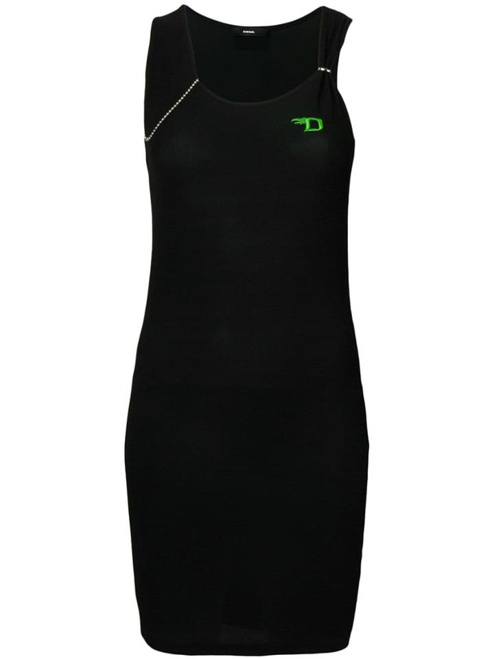 Diesel Chain Detail Elongated Tank - Black
