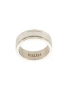 Nialaya Jewelry Faceted Paneled Ring - Grey