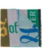Walter Van Beirendonck Patchwork Style Scarf - Green