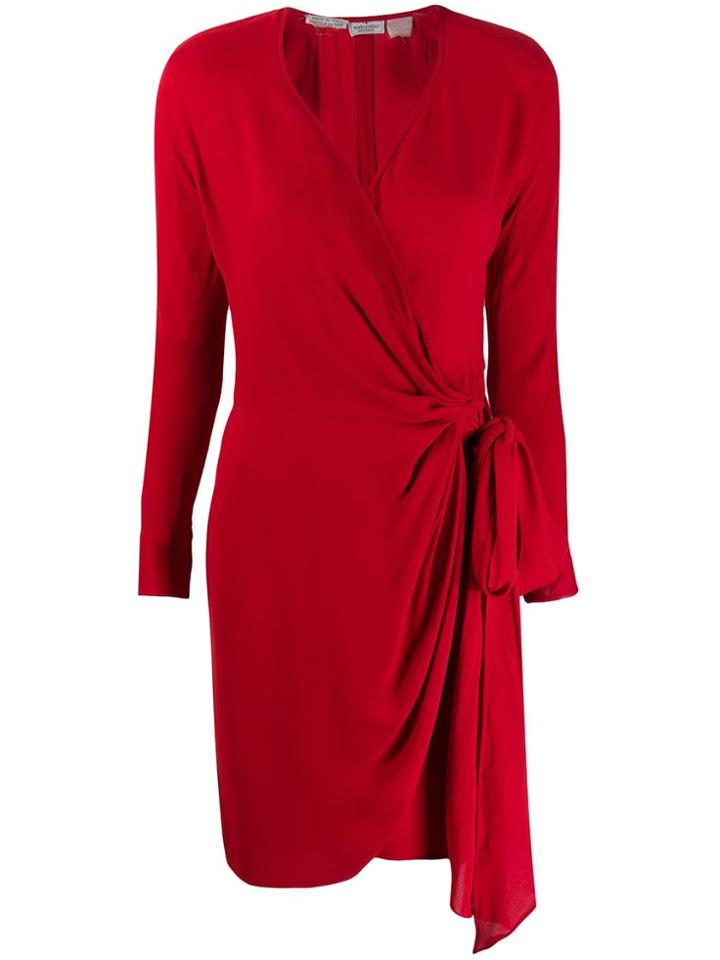 Valentino Pre-owned '1980s Wrap Dress - Red