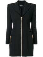 Balmain Zipped Jacket Dress - Black