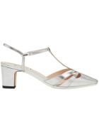 Fendi T-bar Sandals - Metallic