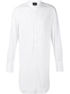 Thamanyah Longline Shirt, Men's, Size: 52, White, Cotton/spandex/elastane