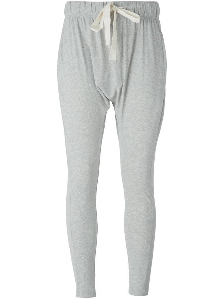 Bassike Drop Crotch Track Pants - Grey
