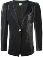 Krizia Vintage Shiny Evening Jacket, Adult Unisex, Size: 42, Black